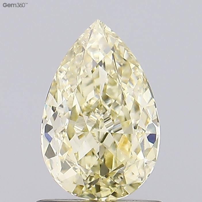 Loose Diamond - PEAR 1.1ct Fancy Light Yellow VVS2: Loose Diamond - PEAR 1.1ct Fancy Light Yellow VVS2 Source: This is a real non-mined Diamond that has been grown in a lab Shape: PEAR Carats: 1.1 Color: Fancy Light Yellow Certification: IGI Video: