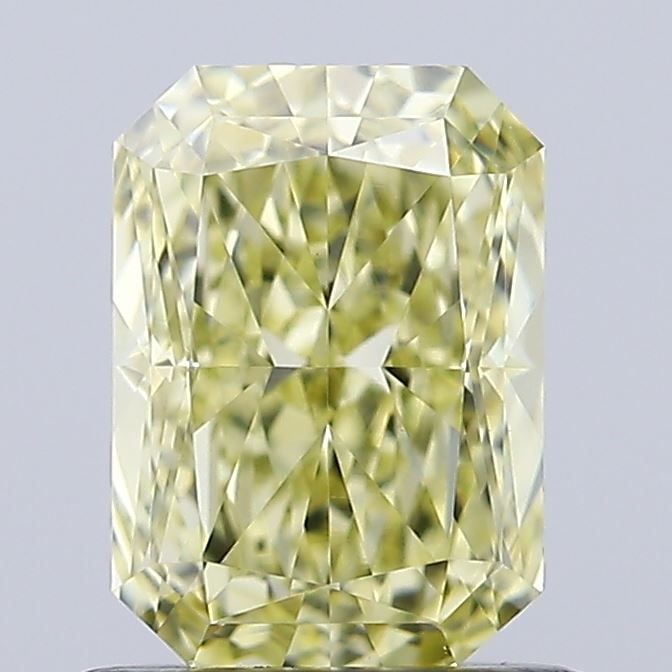 Loose Diamond - RADIANT 1.09ct Fancy Yellow VVS2: Loose Diamond - RADIANT 1.09ct Fancy Yellow VVS2 Source: This is a real non-mined Diamond that has been grown in a lab Shape: RADIANT Carats: 1.09 Color: Fancy Yellow Certification: IGI Video: