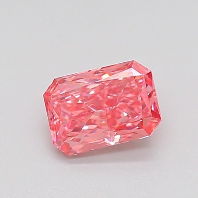 Loose Diamond - RADIANT 0.74ct Fancy Vivid Pink VS2: Loose Diamond - RADIANT 0.74ct Fancy Vivid Pink VS2 Source: This is a real non-mined Diamond that has been grown in a lab Shape: RADIANT Carats: 0.74 Color: Fancy Vivid Pink Certification: IGI Video: