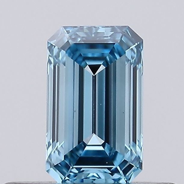 Loose Diamond - EMERALD 0.3ct Fancy Vivid Blue VVS2: Loose Diamond - EMERALD 0.3ct Fancy Vivid Blue VVS2 Source: This is a real non-mined Diamond that has been grown in a lab Shape: EMERALD Carats: 0.3 Color: Fancy Vivid Blue Certification: NONE Video: