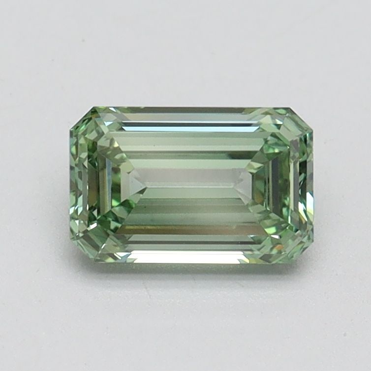 Loose Diamond - EMERALD 0.81ct Fancy Intense Green VVS2: Loose Diamond - EMERALD 0.81ct Fancy Intense Green VVS2 Source: This is a real non-mined Diamond that has been grown in a lab Shape: EMERALD Carats: 0.81 Color: Fancy Intense Green Certification: IGI 
