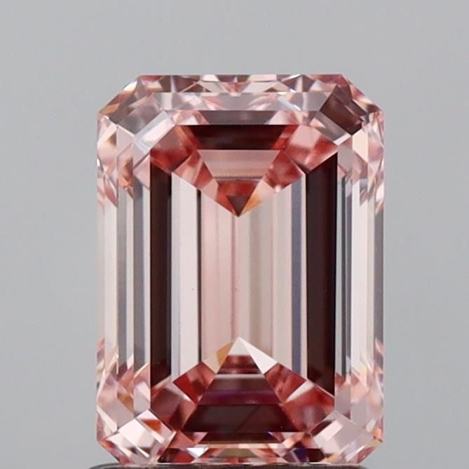 Loose Diamond - EMERALD 1.45ct Fancy Intense Pink VS1: Loose Diamond - EMERALD 1.45ct Fancy Intense Pink VS1 Source: This is a real non-mined Diamond that has been grown in a lab Shape: EMERALD Carats: 1.45 Color: Fancy Intense Pink Certification: IGI Vid
