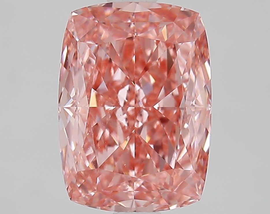 Loose Diamond - CUSHION MODIFIED 2.09ct Fancy Vivid Pink VS1: Loose Diamond - CUSHION MODIFIED 2.09ct Fancy Vivid Pink VS1 Source: This is a real non-mined Diamond that has been grown in a lab Shape: CUSHION MODIFIED Carats: 2.09 Color: Fancy Vivid Pink Certific