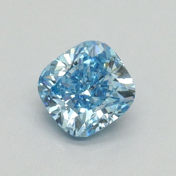 Loose Diamond - CUSHION MODIFIED 0.53ct Fancy Vivid Blue SI1: Loose Diamond - CUSHION MODIFIED 0.53ct Fancy Vivid Blue SI1 Source: This is a real non-mined Diamond that has been grown in a lab Shape: CUSHION MODIFIED Carats: 0.53 Color: Fancy Vivid Blue Certific
