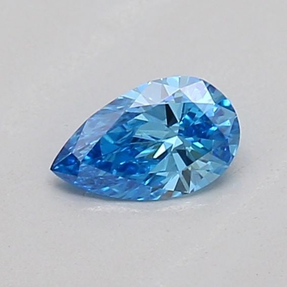 Loose Diamond - PEAR 0.16ct Fancy Vivid Blue VVS2: Loose Diamond - PEAR 0.16ct Fancy Vivid Blue VVS2 Source: This is a real non-mined Diamond that has been grown in a lab Shape: PEAR Carats: 0.16 Color: Fancy Vivid Blue Certification: IGI The Diamond 