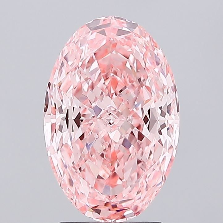 Loose Diamond - OVAL 3.01ct Fancy Vivid Pink VS1: Loose Diamond - OVAL 3.01ct Fancy Vivid Pink VS1 Source: This is a real non-mined Diamond that has been grown in a lab Shape: OVAL Carats: 3.01 Color: Fancy Vivid Pink Certification: IGI Video: