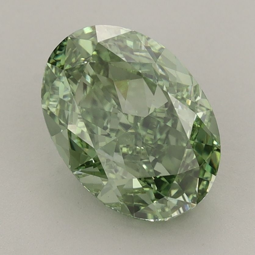 Loose Diamond - OVAL 2.52ct Fancy Vivid Green VVS2: Loose Diamond - OVAL 2.52ct Fancy Vivid Green VVS2 Source: This is a real non-mined Diamond that has been grown in a lab Shape: OVAL Carats: 2.52 Color: Fancy Vivid Green Certification: IGI Video: