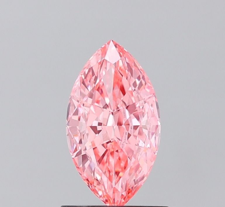 Loose Diamond - MARQUISE 1.04ct Fancy Vivid Pink VVS2: Loose Diamond - MARQUISE 1.04ct Fancy Vivid Pink VVS2 Source: This is a real non-mined Diamond that has been grown in a lab Shape: MARQUISE Carats: 1.04 Color: Fancy Vivid Pink Certification: IGI Vide