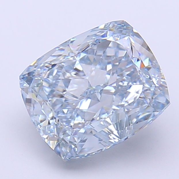 Loose Diamond - CUSHION MODIFIED 2.73ct Fancy Intense Blue VVS2: Loose Diamond - CUSHION MODIFIED 2.73ct Fancy Intense Blue VVS2 Source: This is a real non-mined Diamond that has been grown in a lab Shape: CUSHION MODIFIED Carats: 2.73 Color: Fancy Intense Blue Cer