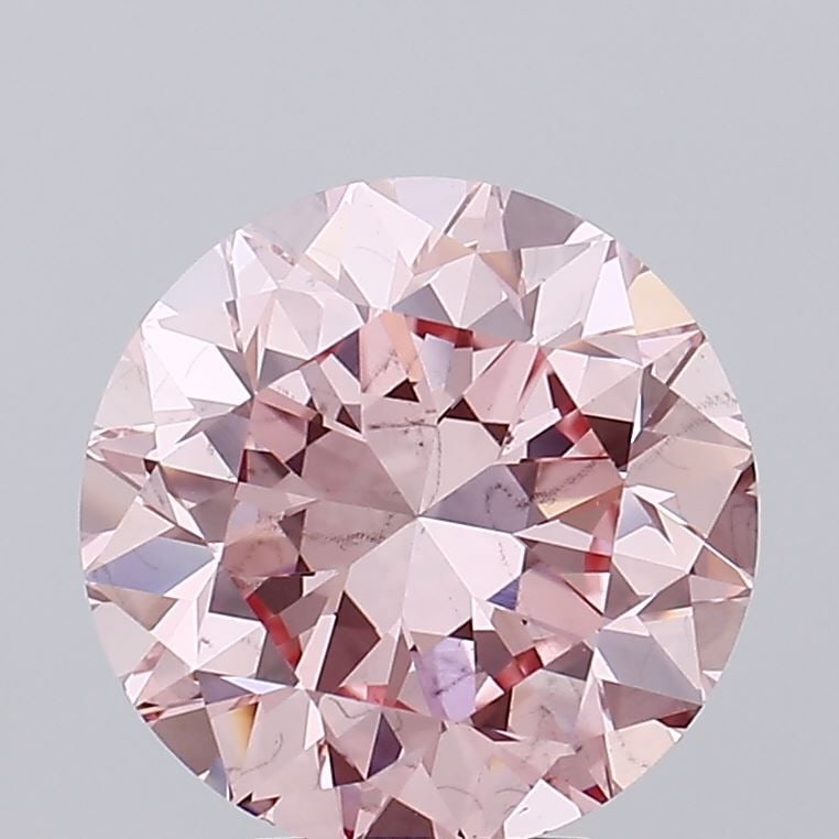 Loose Diamond - ROUND 4.72ct Fancy Vivid Pink VS2: Loose Diamond - ROUND 4.72ct Fancy Vivid Pink VS2 Source: This is a real non-mined Diamond that has been grown in a lab Shape: ROUND Carats: 4.72 Color: Fancy Vivid Pink Certification: IGI Video: