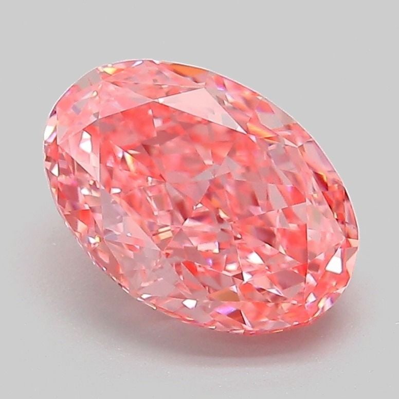 Loose Diamond - OVAL 2.09ct Fancy Vivid Pink VVS2: Loose Diamond - OVAL 2.09ct Fancy Vivid Pink VVS2 Source: This is a real non-mined Diamond that has been grown in a lab Shape: OVAL Carats: 2.09 Color: Fancy Vivid Pink Certification: IGI Video: