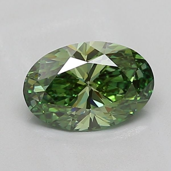 Loose Diamond - OVAL 1.4ct Fancy Vivid Green VS1: Loose Diamond - OVAL 1.4ct Fancy Vivid Green VS1 Source: This is a real non-mined Diamond that has been grown in a lab Shape: OVAL Carats: 1.4 Color: Fancy Vivid Green Certification: IGI Video: