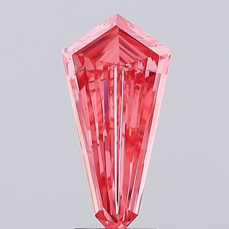 Loose Diamond - KITE 2.22ct Fancy Vivid Pink VS1: Loose Diamond - KITE 2.22ct Fancy Vivid Pink VS1 Source: This is a real non-mined Diamond that has been grown in a lab Shape: KITE Carats: 2.22 Color: Fancy Vivid Pink Certification: NONE Video: