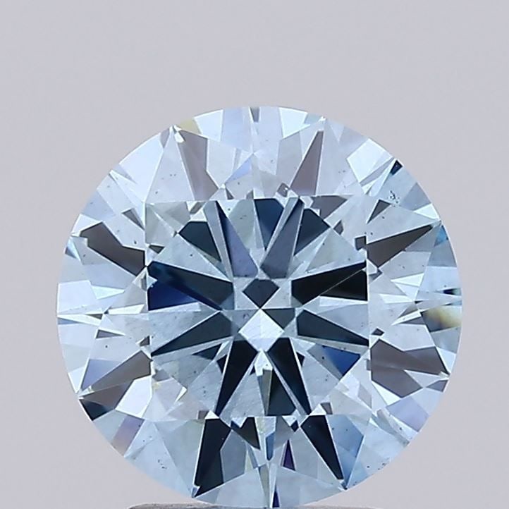 Loose Diamond - ROUND 3.0ct Fancy Vivid Blue SI1: Loose Diamond - ROUND 3.0ct Fancy Vivid Blue SI1 Source: This is a real non-mined Diamond that has been grown in a lab Shape: ROUND Carats: 3.0 Color: Fancy Vivid Blue Certification: IGI Video: