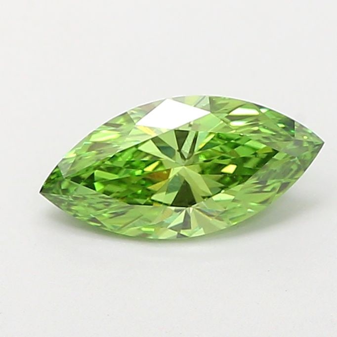 Loose Diamond - MARQUISE 1.01ct Fancy Vivid Green VS1: Loose Diamond - MARQUISE 1.01ct Fancy Vivid Green VS1 Source: This is a real non-mined Diamond that has been grown in a lab Shape: MARQUISE Carats: 1.01 Color: Fancy Vivid Green Certification: IGI Vid