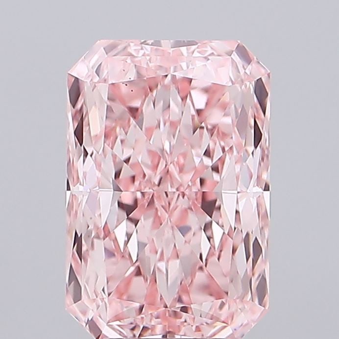 Loose Diamond - RADIANT 3.5ct Fancy Vivid Pink VS1: Loose Diamond - RADIANT 3.5ct Fancy Vivid Pink VS1 Source: This is a real non-mined Diamond that has been grown in a lab Shape: RADIANT Carats: 3.5 Color: Fancy Vivid Pink Certification: IGI Video: