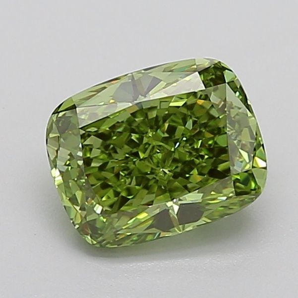 Loose Diamond - CUSHION MODIFIED 2.35ct Fancy Vivid Green VS1: Loose Diamond - CUSHION MODIFIED 2.35ct Fancy Vivid Green VS1 Source: This is a real non-mined Diamond that has been grown in a lab Shape: CUSHION MODIFIED Carats: 2.35 Color: Fancy Vivid Green Certif