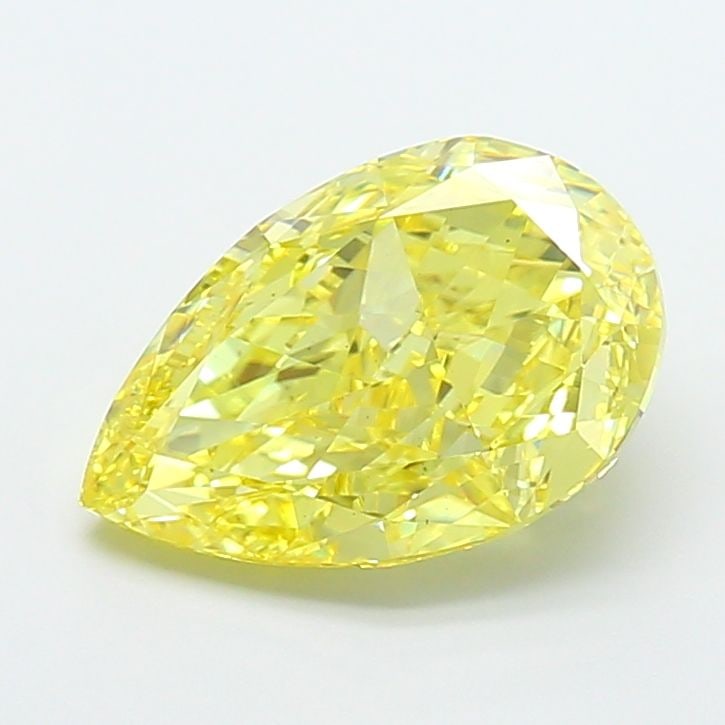 Loose Diamond - PEAR 4.01ct Fancy Vivid Yellow VS1: Loose Diamond - PEAR 4.01ct Fancy Vivid Yellow VS1 Source: This is a real non-mined Diamond that has been grown in a lab Shape: PEAR Carats: 4.01 Color: Fancy Vivid Yellow Certification: IGI Video: