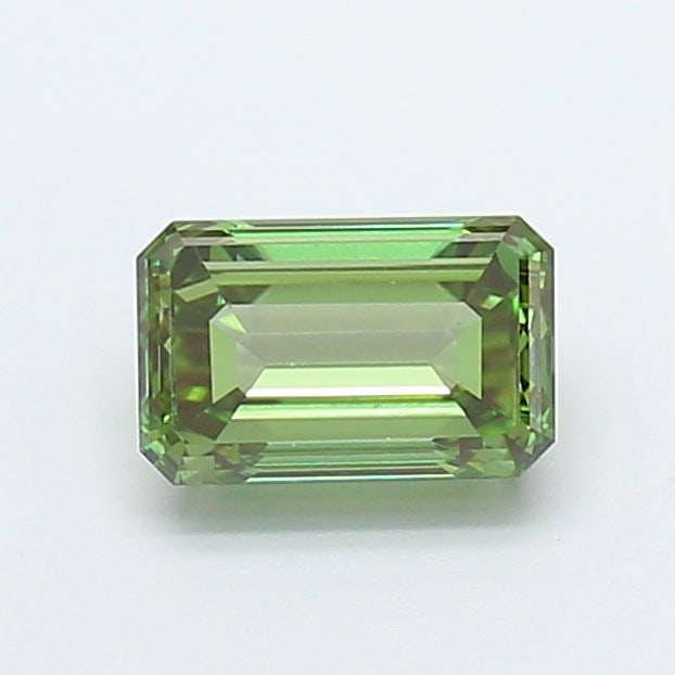 Loose Diamond - EMERALD 1.03ct Fancy Vivid Green VS1: Loose Diamond - EMERALD 1.03ct Fancy Vivid Green VS1 Source: This is a real non-mined Diamond that has been grown in a lab Shape: EMERALD Carats: 1.03 Color: Fancy Vivid Green Certification: IGI Video