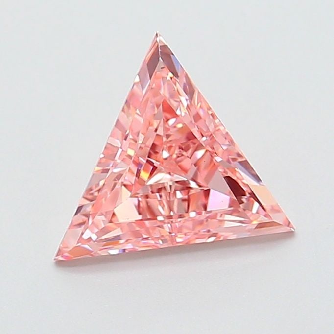 Loose Diamond - TRIANGULAR 1.5ct Fancy Vivid Pink VS1: Loose Diamond - TRIANGULAR 1.5ct Fancy Vivid Pink VS1 Source: This is a real non-mined Diamond that has been grown in a lab Shape: TRIANGULAR Carats: 1.5 Color: Fancy Vivid Pink Certification: IGI Vid