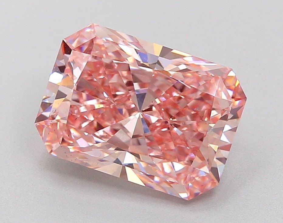 Loose Diamond - RADIANT 4.22ct Fancy Intense Pink VS2: Loose Diamond - RADIANT 4.22ct Fancy Intense Pink VS2 Source: This is a real non-mined Diamond that has been grown in a lab Shape: RADIANT Carats: 4.22 Color: Fancy Intense Pink Certification: IGI Vid