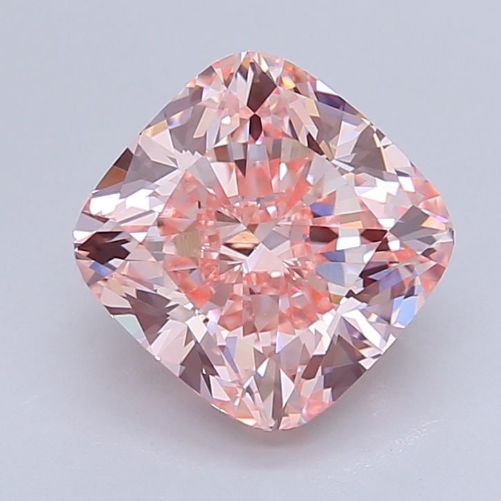 Loose Diamond - CUSHION BRILLIANT 3.45ct Fancy Intense Pink VS1: Loose Diamond - CUSHION BRILLIANT 3.45ct Fancy Intense Pink VS1 Source: This is a real non-mined Diamond that has been grown in a lab Shape: CUSHION BRILLIANT Carats: 3.45 Color: Fancy Intense Pink Ce