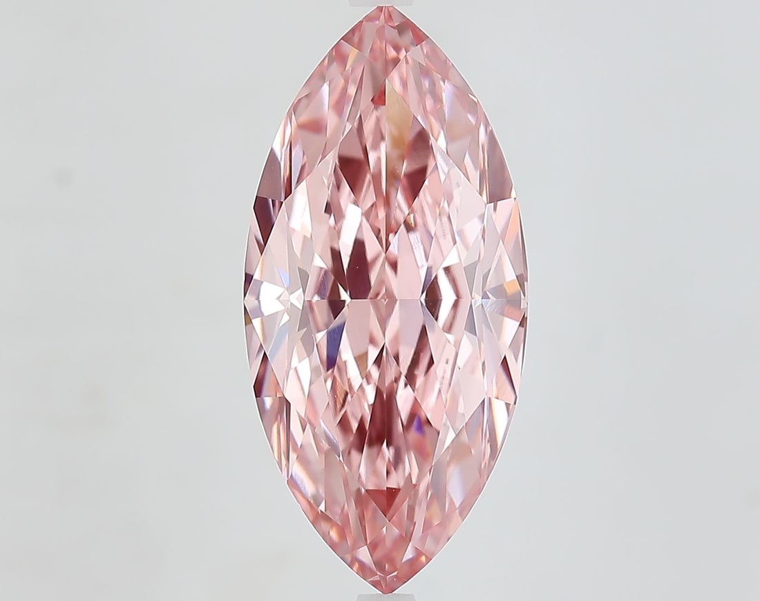 Loose Diamond - MARQUISE 7.23ct Fancy Vivid Pink VVS2: Loose Diamond - MARQUISE 7.23ct Fancy Vivid Pink VVS2 Source: This is a real non-mined Diamond that has been grown in a lab Shape: MARQUISE Carats: 7.23 Color: Fancy Vivid Pink Certification: IGI Vide