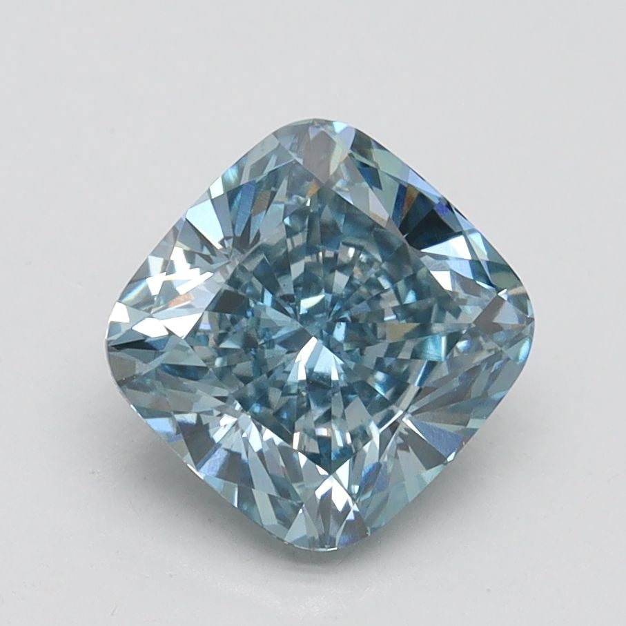 Loose Diamond - CUSHION BRILLIANT 1.99ct Fancy Vivid Blue SI1: Loose Diamond - CUSHION BRILLIANT 1.99ct Fancy Vivid Blue SI1 Source: This is a real non-mined Diamond that has been grown in a lab Shape: CUSHION BRILLIANT Carats: 1.99 Color: Fancy Vivid Blue Certif