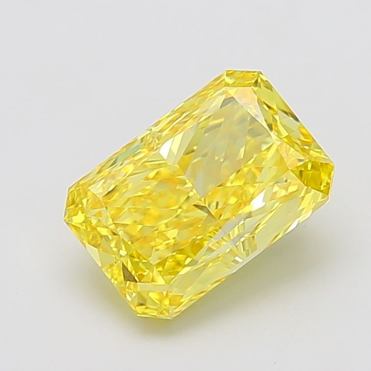 Loose Diamond - RADIANT 3.58ct Fancy Vivid Yellow VS1: Loose Diamond - RADIANT 3.58ct Fancy Vivid Yellow VS1 Source: This is a real non-mined Diamond that has been grown in a lab Shape: RADIANT Carats: 3.58 Color: Fancy Vivid Yellow Certification: IGI Vid