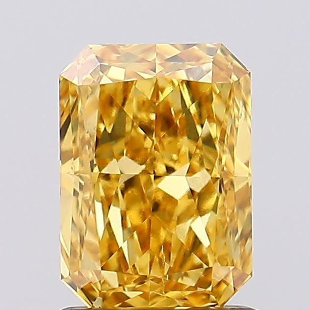 Loose Diamond - RADIANT 1.27ct Fancy Vivid Yellow VS2: Loose Diamond - RADIANT 1.27ct Fancy Vivid Yellow VS2 Source: This is a real non-mined Diamond that has been grown in a lab Shape: RADIANT Carats: 1.27 Color: Fancy Vivid Yellow Certification: IGI Vid