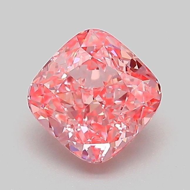 Loose Diamond - CUSHION MODIFIED 1.04ct Fancy Vivid Pink VVS1: Loose Diamond - CUSHION MODIFIED 1.04ct Fancy Vivid Pink VVS1 Source: This is a real non-mined Diamond that has been grown in a lab Shape: CUSHION MODIFIED Carats: 1.04 Color: Fancy Vivid Pink Certifi