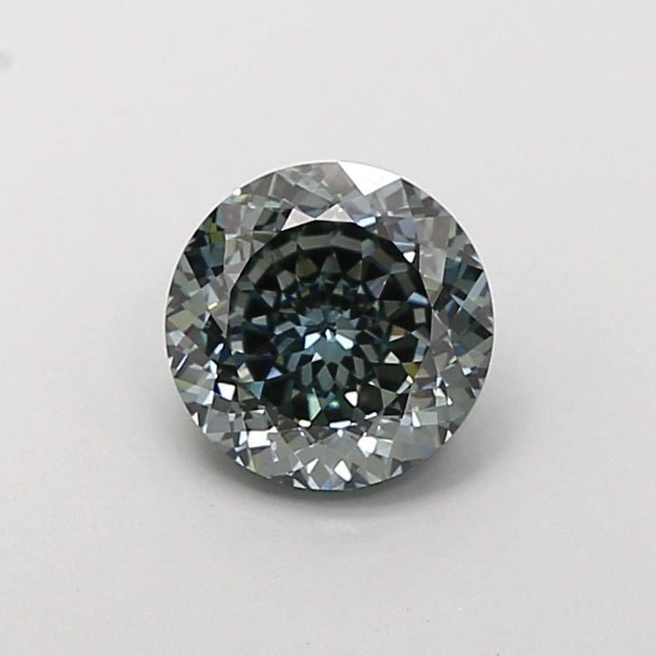 Loose Diamond - ROUND 1.11ct Fancy Intense Blueish Green VVS2: Loose Diamond - ROUND 1.11ct Fancy Intense Blueish Green VVS2 Source: This is a real non-mined Diamond that has been grown in a lab Shape: ROUND Carats: 1.11 Color: Fancy Intense Blueish Green Certifi