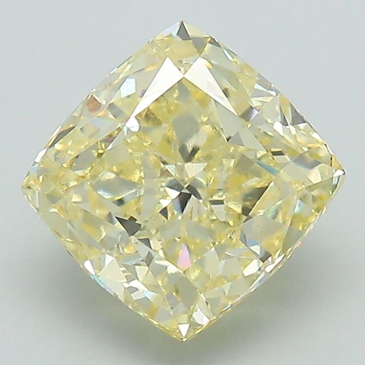 Loose Diamond - CUSHION MODIFIED 2.7ct Fancy Yellow VS1: Loose Diamond - CUSHION MODIFIED 2.7ct Fancy Yellow VS1 Source: This is a real non-mined Diamond that has been grown in a lab Shape: CUSHION MODIFIED Carats: 2.7 Color: Fancy Yellow Certification: IGI