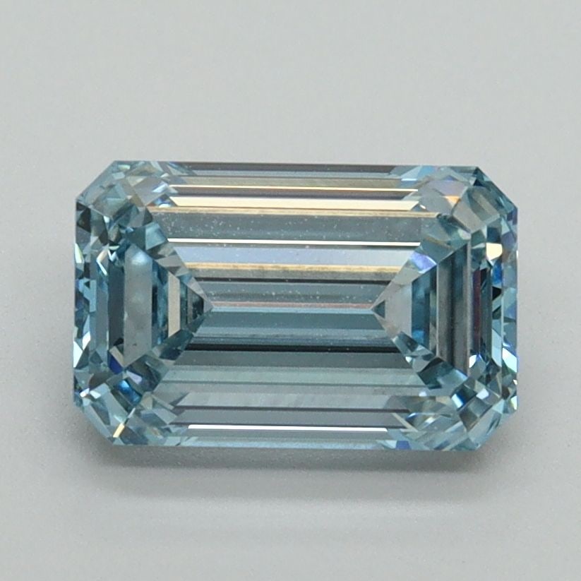 Loose Diamond - EMERALD 1.71ct Fancy Intense Blue VVS2: Loose Diamond - EMERALD 1.71ct Fancy Intense Blue VVS2 Source: This is a real non-mined Diamond that has been grown in a lab Shape: EMERALD Carats: 1.71 Color: Fancy Intense Blue Certification: IGI Vi