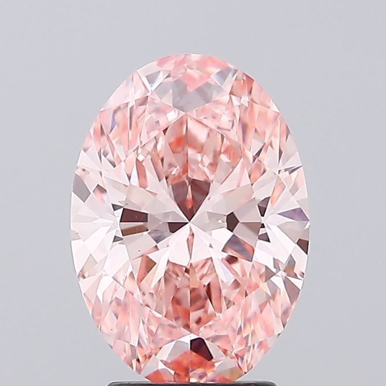 Loose Diamond - OVAL 3.3ct Fancy Vivid Pink VS1: Loose Diamond - OVAL 3.3ct Fancy Vivid Pink VS1 Source: This is a real non-mined Diamond that has been grown in a lab Shape: OVAL Carats: 3.3 Color: Fancy Vivid Pink Certification: IGI Video:
