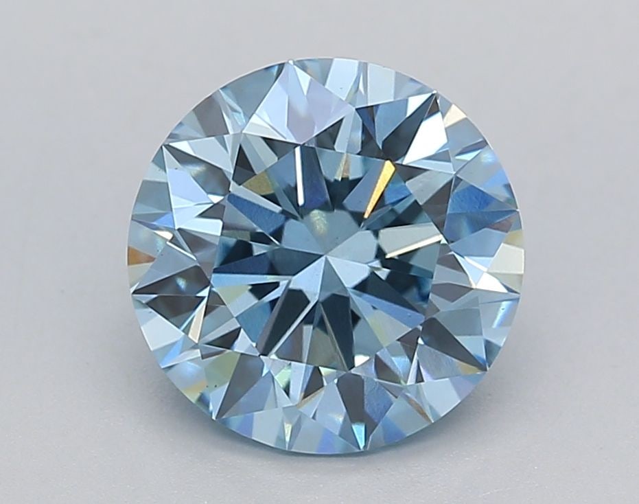 Loose Diamond - ROUND 2.61ct Fancy Blue VS1: Loose Diamond - ROUND 2.61ct Fancy Blue VS1 Source: This is a real non-mined Diamond that has been grown in a lab Shape: ROUND Carats: 2.61 Color: Fancy Blue Certification: IGI Video: