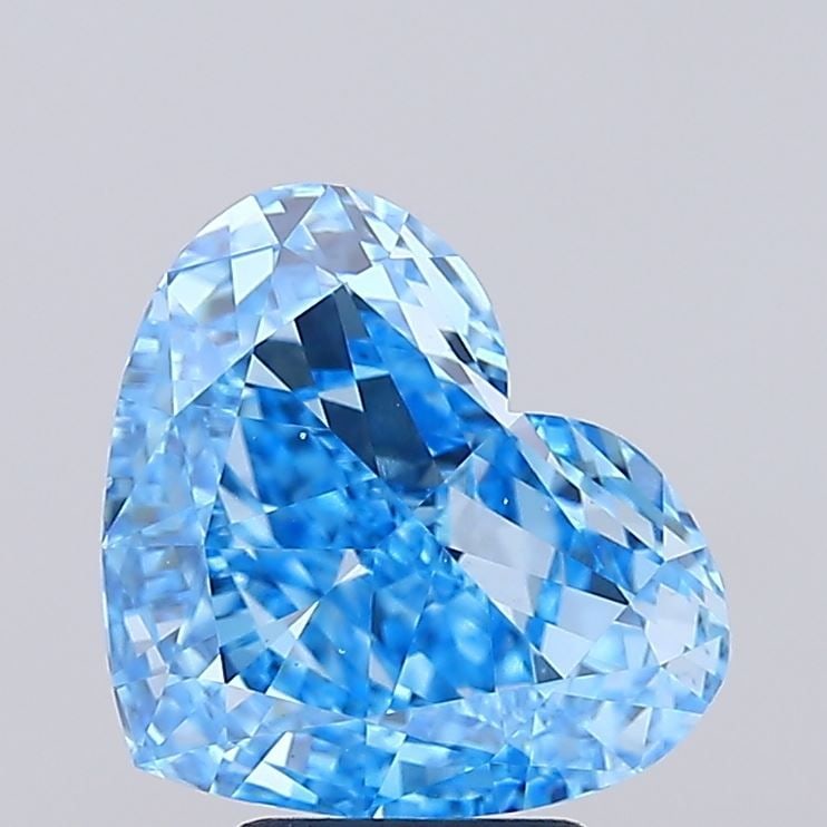 Loose Diamond - HEART 5.0ct Fancy Vivid Blue VS1: Loose Diamond - HEART 5.0ct Fancy Vivid Blue VS1 Source: This is a real non-mined Diamond that has been grown in a lab Shape: HEART Carats: 5.0 Color: Fancy Vivid Blue Certification: IGI Video: