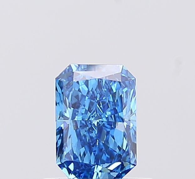 Loose Diamond - RADIANT 0.74ct Fancy Vivid Blue VS1: Loose Diamond - RADIANT 0.74ct Fancy Vivid Blue VS1 Source: This is a real non-mined Diamond that has been grown in a lab Shape: RADIANT Carats: 0.74 Color: Fancy Vivid Blue Certification: IGI Video: