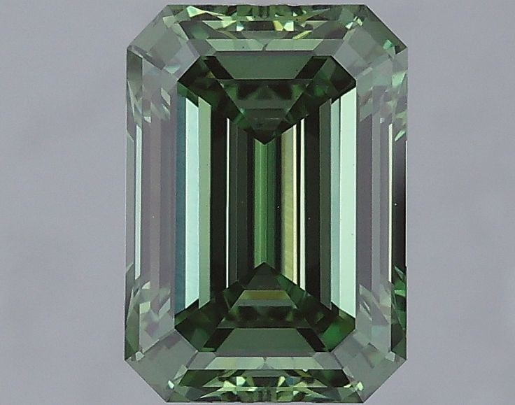 Loose Diamond - EMERALD 2.0ct Fancy Vivid Green VS1: Loose Diamond - EMERALD 2.0ct Fancy Vivid Green VS1 Source: This is a real non-mined Diamond that has been grown in a lab Shape: EMERALD Carats: 2.0 Color: Fancy Vivid Green Certification: IGI Video: