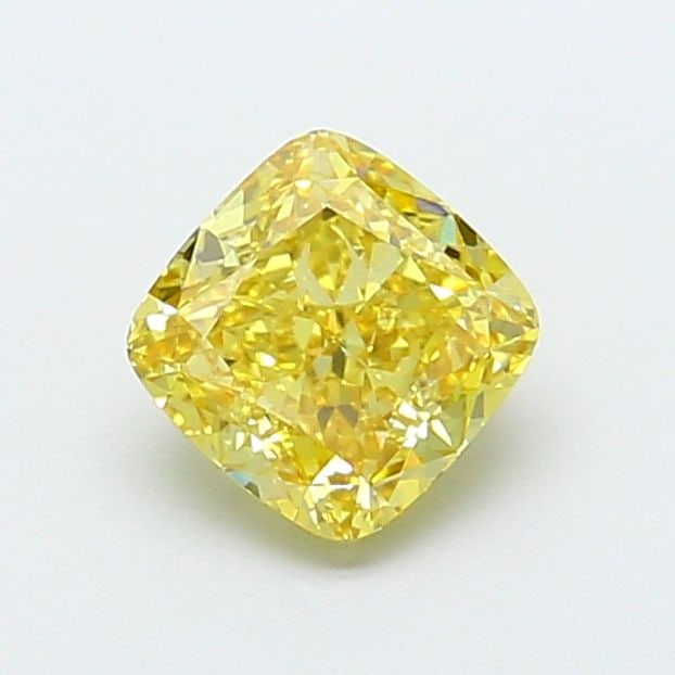 Loose Diamond - CUSHION MODIFIED 1.27ct Fancy Intense Yellow VVS1: Loose Diamond - CUSHION MODIFIED 1.27ct Fancy Intense Yellow VVS1 Source: This is a real non-mined Diamond that has been grown in a lab Shape: CUSHION MODIFIED Carats: 1.27 Color: Fancy Intense Yellow