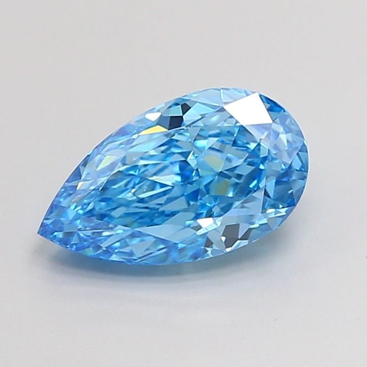 Loose Diamond - PEAR 1.74ct Fancy Vivid Blue VVS2: Loose Diamond - PEAR 1.74ct Fancy Vivid Blue VVS2 Source: This is a real non-mined Diamond that has been grown in a lab Shape: PEAR Carats: 1.74 Color: Fancy Vivid Blue Certification: IGI Video: