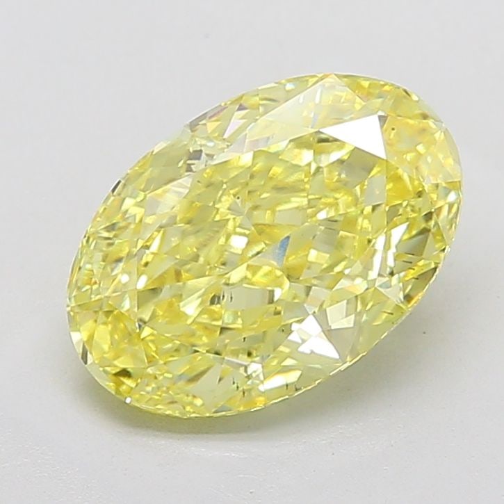 Loose Diamond - OVAL 4.35ct Fancy Vivid Yellow VS2: Loose Diamond - OVAL 4.35ct Fancy Vivid Yellow VS2 Source: This is a real non-mined Diamond that has been grown in a lab Shape: OVAL Carats: 4.35 Color: Fancy Vivid Yellow Certification: IGI Video:
