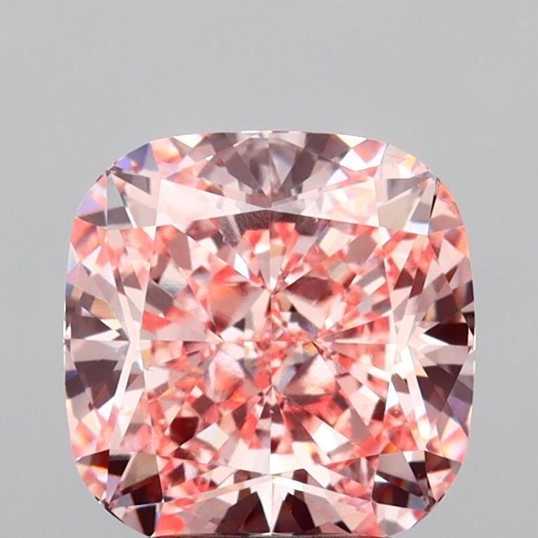 Loose Diamond - CUSHION MODIFIED 3.0ct Fancy Intense Pink SI1: Loose Diamond - CUSHION MODIFIED 3.0ct Fancy Intense Pink SI1 Source: This is a real non-mined Diamond that has been grown in a lab Shape: CUSHION MODIFIED Carats: 3.0 Color: Fancy Intense Pink Certif