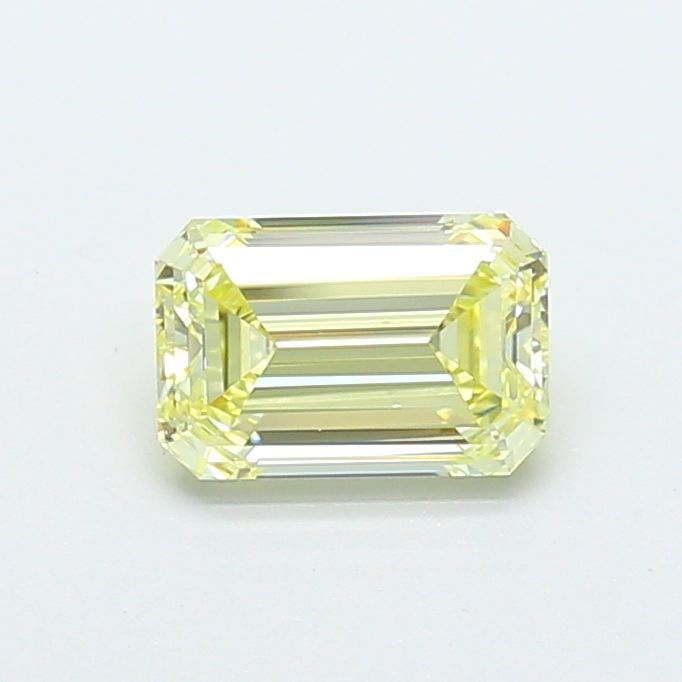 Loose Diamond - EMERALD 1.47ct Fancy Light Yellow VS1: Loose Diamond - EMERALD 1.47ct Fancy Light Yellow VS1 Source: This is a real non-mined Diamond that has been grown in a lab Shape: EMERALD Carats: 1.47 Color: Fancy Light Yellow Certification: IGI Vid