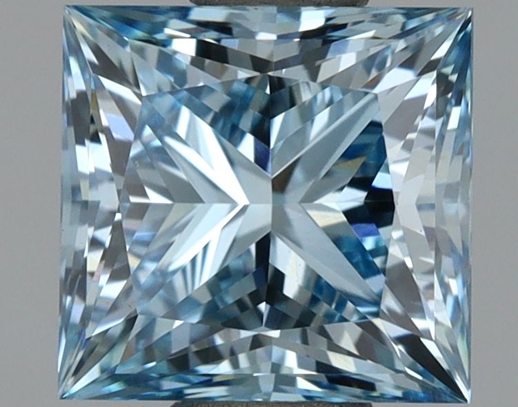 Loose Diamond - PRINCESS 1.59ct Fancy Vivid Blue VS1 (1 of 1)