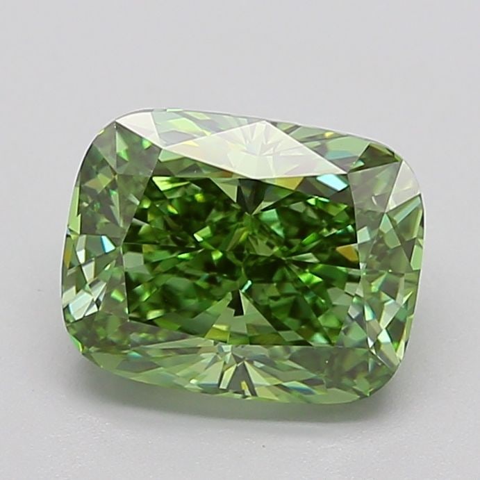 Loose Diamond - CUSHION MODIFIED 3.5ct Fancy Vivid Green VVS2: Loose Diamond - CUSHION MODIFIED 3.5ct Fancy Vivid Green VVS2 Source: This is a real non-mined Diamond that has been grown in a lab Shape: CUSHION MODIFIED Carats: 3.5 Color: Fancy Vivid Green Certifi
