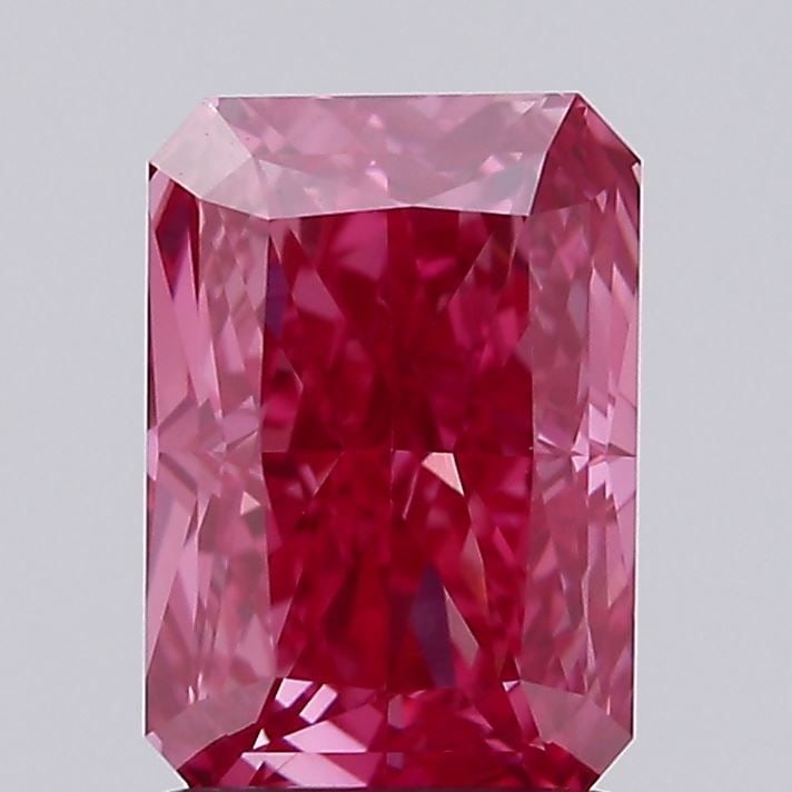 Loose Diamond - RADIANT 1.74ct Fancy Vivid Pink VVS2: Loose Diamond - RADIANT 1.74ct Fancy Vivid Pink VVS2 Source: This is a real non-mined Diamond that has been grown in a lab Shape: RADIANT Carats: 1.74 Color: Fancy Vivid Pink Certification: IGI Video: