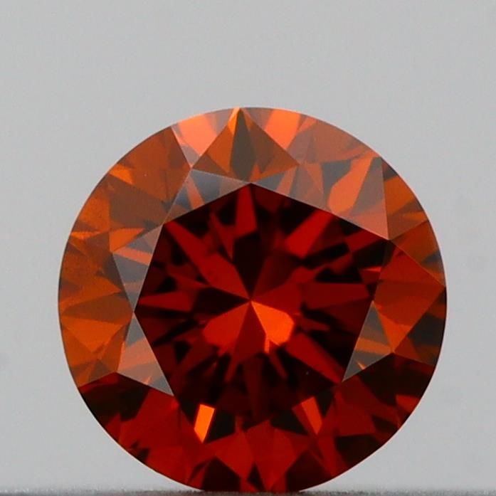Loose Diamond - ROUND 0.2ct Fancy Deep Orange VS2: Loose Diamond - ROUND 0.2ct Fancy Deep Orange VS2 Source: This is a real non-mined Diamond that has been grown in a lab Shape: ROUND Carats: 0.2 Color: Fancy Deep Orange Certification: IGI Video: