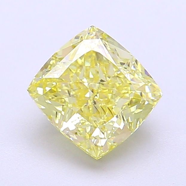 Loose Diamond - CUSHION MODIFIED 1.52ct Fancy Intense Yellow VS2: Loose Diamond - CUSHION MODIFIED 1.52ct Fancy Intense Yellow VS2 Source: This is a real non-mined Diamond that has been grown in a lab Shape: CUSHION MODIFIED Carats: 1.52 Color: Fancy Intense Yellow 