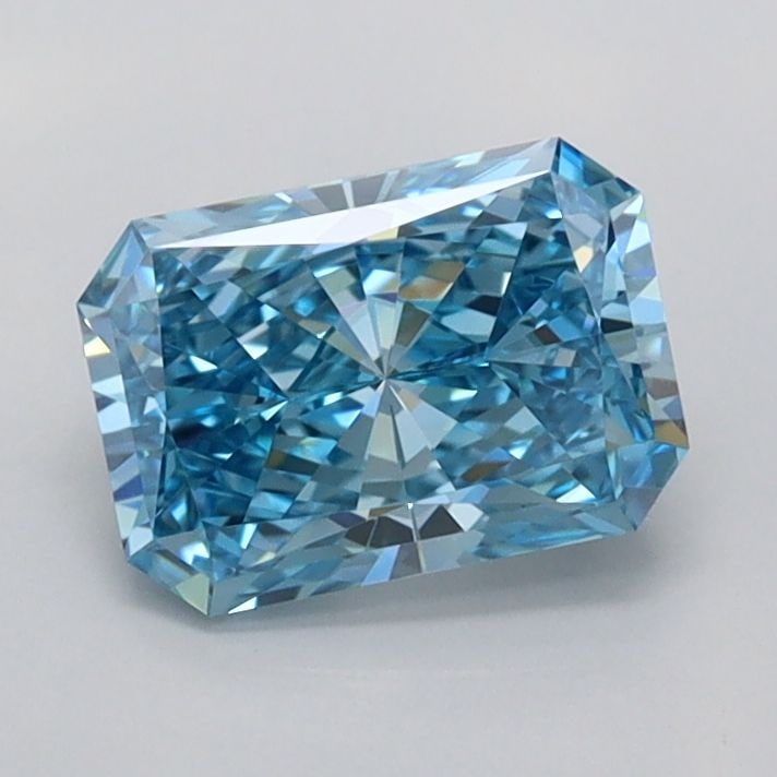 Loose Diamond - RADIANT 1.0ct Fancy Vivid Blue FL: Loose Diamond - RADIANT 1.0ct Fancy Vivid Blue FL Source: This is a real non-mined Diamond that has been grown in a lab Shape: RADIANT Carats: 1.0 Color: Fancy Vivid Blue Certification: IGI Video: